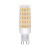 LED žárovka G9 6W/600lm LED žárovka, těleso plast bílá, krycí plast transparentní, LED 6W, teplá 3000K, 600lm, Ra80, G9, 230V, rozměry d=19mm, h=64mm