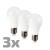 LED žárovka 10W, E27, A60 VÝPRODEJ 3ks Světelný zdroj LED žárovka, základna hliník, povrch bílá, difuzor plast opál, LED 10W, E27, A60, teplá 3000K, 810lm, vyzař úhel 270°, stř. život. 25.000h, 230V, d=60mm, h=117mm, cena/3ks
