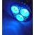 LED GU10 B LED žárovka, těleso kov šedostříbrná, 3x LED čip modrá, LED 3,2, GU10, 230V, úhel svícení 60°, IP20, rozměry d=50mm, h=58mm