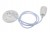 GLYKOS 1x8W, E27 Závěsný kabel s objímkou, těleso keramika bílá, pro žárovku 1x8W, E27. 230V, IP20, rozměry d=46mm, h=60mm, vč závěs kabelu l=1300mm lze zkrátit.