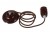 GLYKOS 1x8W, E27 Závěsný kabel s objímkou, těleso keramika hnědá, pro žárovku 1x8W, E27. 230V, IP20, rozměry d=46mm, h=60mm, vč závěs kabelu l=1300mm lze zkrátit.