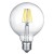 LED žárovka retro vintage filament Světelný zdroj, retro žárovka, koule, sklo čiré, LED 6W, E27, G95, 600lm/cca 30W žár, teplá 3000K, Ra80, 230V, stř život 10.000 hod, 10.000 zap/vyp, d=95mm, l=135mm
