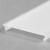 DCC10 50x6,6mm Difuzor k profilu pro LED pásky nacvakávací, materiál PMMA, povrch opál, propustnost 70%, rozměry 50x7,6mm, l=2000mm