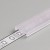 DCC 13,1x3,8mm Difuzor k profilu pro LED pásky nacvakávací, materiál PMMA, povrch čirá, propustnost 93%, rozměry 13,1x3,8mm, l=2000mm