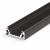 CHENO profil Přisazený, stropní profil pro LED pásky, materiál hliník, povrch černý, max šířka LED pásků w=10mm, rozměry 20x8mm, l=2000mm