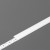 DNC2 10,2x2mm Nasouvací difuzor k profilu pro LED pásky, materiál plast PMMA, povrch opál propustnost 70%, rozměry 10,2x2mm, délka l=2000mm.