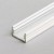 BORAGO PROFIL 12,2x7mm Přisazený profil pro LED pásky, materiál hliník, povrch bílý, max šířka LED pásků w=8mm, rozměry 12,2x7mm, l=2000mm