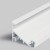 CHIMA profil ROHOVÝ 27 Přisazený, rohový profil pro LED pásky, sklon 60° nebo 30°, materiál hliník, povrch bílý, max šířka LED pásků w=27mm, rozměry 34x26,8mm, l=2000mm
