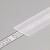 Difuzor nasouvací STŘEDNÍ Nasouvací difuzor k profilu pro LED pásky, materiál polykarbonát PC/PP, povrch transparentní, propustnost 90%, rozměry 19,2x0,8mm, l=2000mm