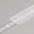 DNE 19,2x0,8mm Nasouvací difuzor k profilu pro LED pásky, materiál polykarbonát PC/PP, povrch transparentní, propustnost 90%, rozměry 19,2x0,8mm, l=2000mm