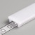 DCL 15,5x5,5mm Difuzor k profilu pro LED pásky nacvakávací, hranatý, materiál polykarbonát PC, povrch opál, propustnost 60%, rozměry 15,5x5,5mm, l=4000mm