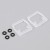 FALLO SPOJOVACÍ KOMPONENT Spojovací komponent profilu pro LED pásky, materiál silikon/guma, povrch bílá/černá, 2ks těsnění + 4ks kroužky