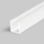 SYTHIA profil Přisazený, profil pro LED pásky, materiál hliník, povrch bílý, max šířka LED pásků w=10mm, rozměry 12x12mm, l=2000mm