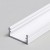 FRITILA profil Přisazený profil pro LED pásky, materiál hliník, povrch bílý, max šířka LED pásků w=12mm, rozměry 6,6x14,4mm, l=4000mm