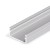 FRITILA profil Přisazený profil pro LED pásky, materiál hliník, povrch elox šedostříbrný mat, max šířka LED pásků w=12mm, rozměry 6,6x14,4mm, l=2000mm