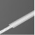 DNA1 14,4x0,8mm Nasouvací difuzor k profilu pro LED pásky, materiál plast PP, povrch transparentní, propustnost 90%, rozměry 14,4x0,8mm, délka l=2000mm.