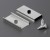 DRŽÁK 26x13,2x2,7mm Držák profilu, pružný, oválný otvor, materiál nerez, 1ks v balení, rozměry 26x13,2x2,7mm