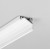 MAIUS 19,5x24mm Přisazený profil pro LED pásky, pro výrobu lineárního svítidla, materiál hliník, povrch bílý, max šířka LED pásků w=16mm, rozměry 19,5x24mm, délka l=2000mm.