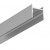 ZAMP profil 16x16mm Přisazený, závěsný profil pro LED pásky, materiál hliník, povrch hliník surový, max šířka LED pásků w=12mm, rozměry 16x16mm, l=2000mm