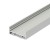 NUPHAR PROFIL33 FLAT 33,4x12,8mm Přisazený profil pro LED pásky, materiál hliník, povrch elox šedostříbrný mat, max šířka LED pásků w=30mm, rozměry 33,4x12,8mm, l=2000mm