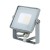 10W slim Světlomet, venkovní reflektor, těleso hliník, povrch šedá, krycí sklo čiré, LED 10W, 800lm, teplá 3000K, Ra80, 230V, IP65, IK05, rozměry 115x108x26mm