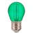 LED žárovka 2W 60LM G45 E27 ZELENÁ VÝPRODEJ VÝPRODEJ LED žárovka, barva: zelená, těleso kov šedostříbrná, sklo čiré, LED 2W, 60lm, E27, G45, 230V, tř.1, rozměry d=45mm, h=75mm
