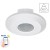 PIR C01, smart Tuya WiFi, 1-10V VÝPRODEJ PIR - Stropní senzor pohybu pro osvětlení, bílý, záběr 360°/120°, dosah až 8m, čas 10s-15min, 3-1000lx, smart Tuya WiFi, 1-10V, max.2kW, 230V, IP20, d=115mm, h=32mm