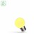 LED žárovka 1W, G45, E27, barevné LED žárovka, barva: žlutá, těleso kov šedostříbrná, sklo čiré, LED 1W, E27, G45, 230V, vyzař. úhel 270°, rozměry d=45mm, h=75mm