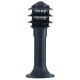 GUARDLE STANDT 1x10W E27 Sloupkové venkovní svítidlo, základna hliník, těleso hliník, povrch lak černá mat, krycí sklo čiré, pro žárovku 1x10W, E27, 230V, IP44, tř.1. rozměry d=170mm, h=450mm