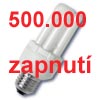 Úsporná žárovka pro 500.000 spínání. Úsporná žárovka pro 500.000 spínání.