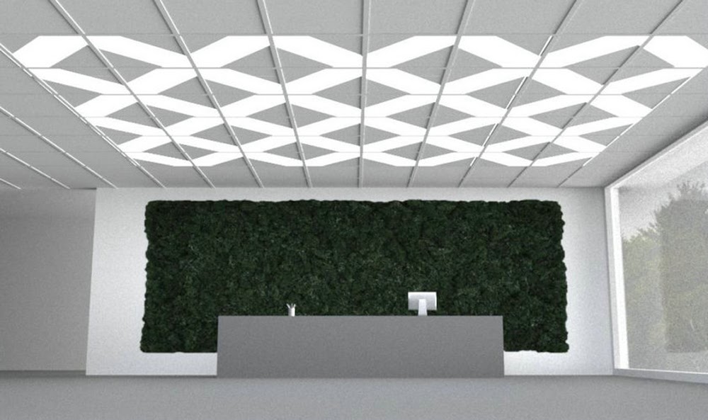 osvětlení kanceláře LED panely_tvary