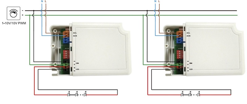 Analogové stmívání 1-10 V, nebo PWM