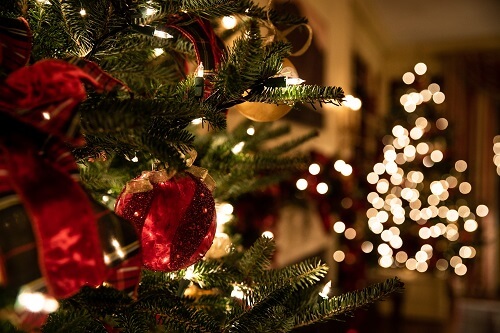 vánoční osvětlení na stromeček